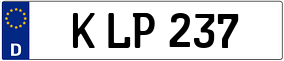 Trailer License Plate